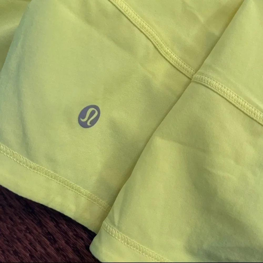 New Lululemon Pace Rival Mid-Rise Skirt Highlight Yellow Size 8